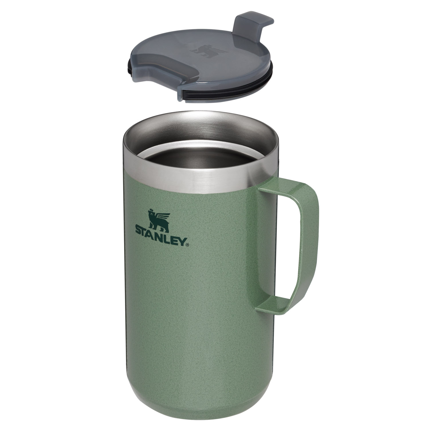 Stanley The Stay-Hot Camp Mug | 24 OZ - Stanley Create Hammertone Green | QT1834625