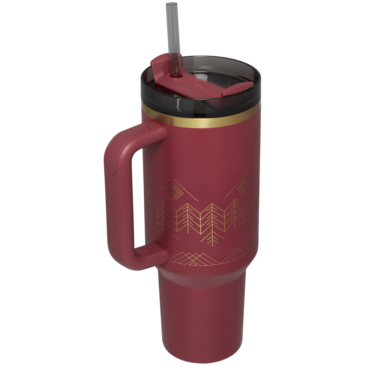 Stanley Winterscape Quencher H2.0 FlowState™ Tumbler | 40 OZ Cranberry Winterscape | XT5731820