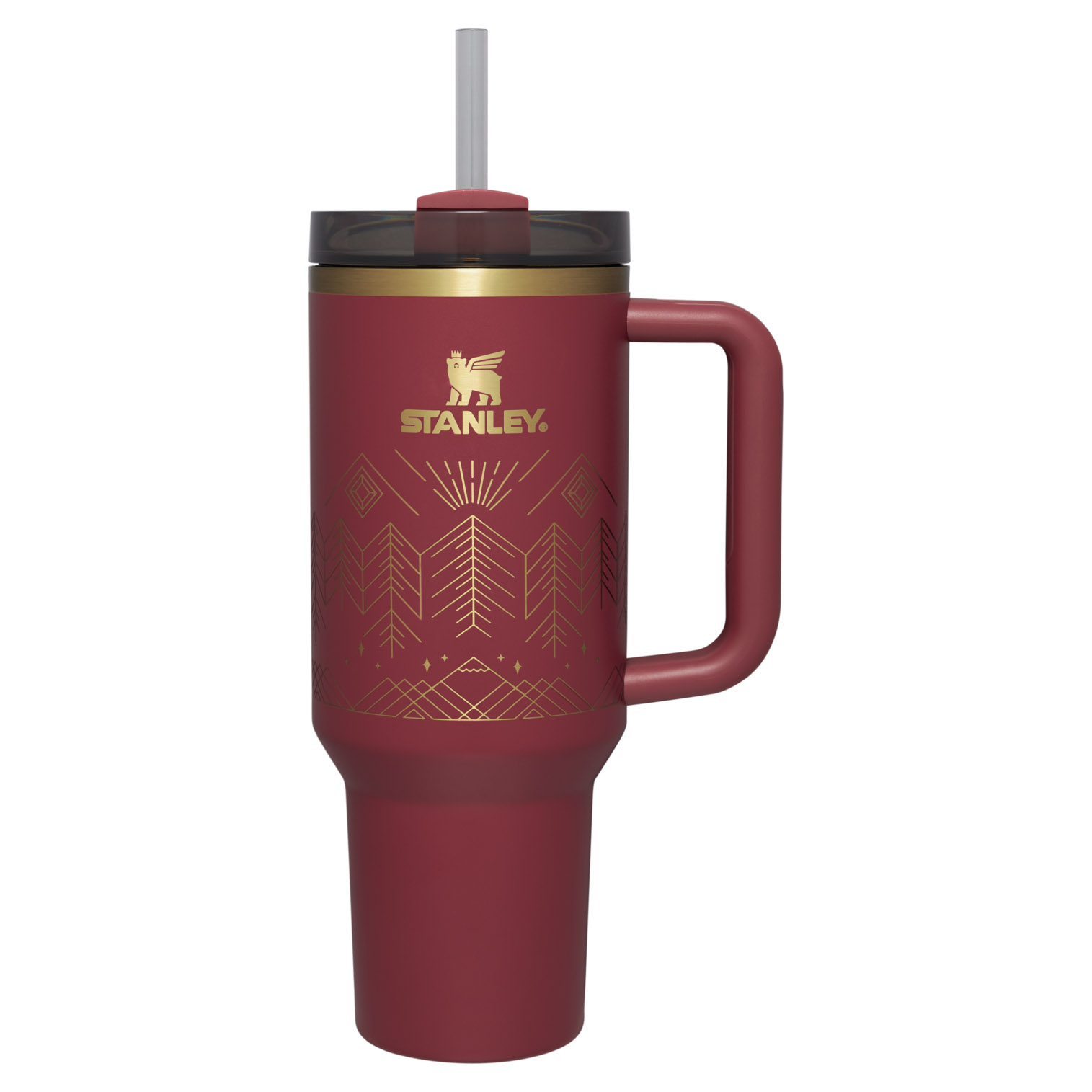 Stanley Winterscape Quencher H2.0 FlowState™ Tumbler | 40 OZ Cranberry Winterscape | XT5731820